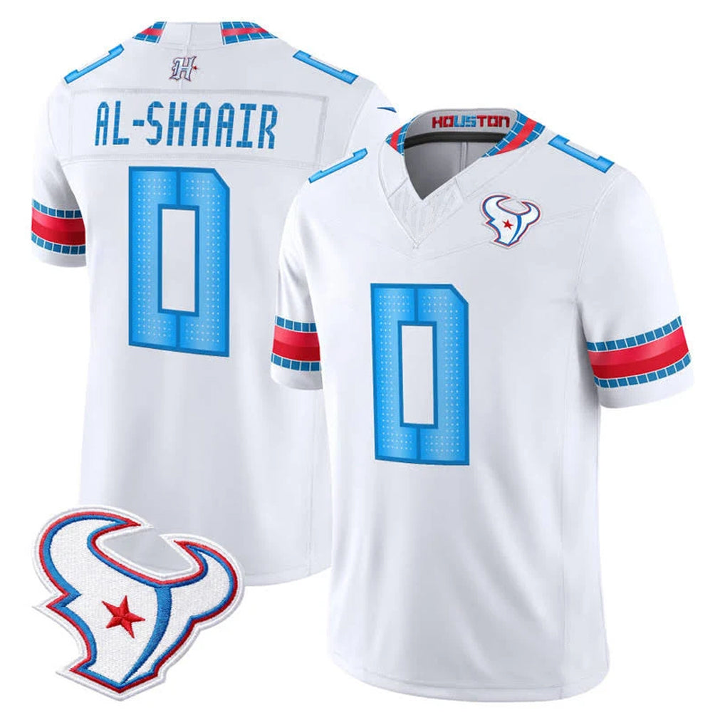 H.Texans #0 Azeez Al-Shaair Player Whtie 2026 Rivalries Vapor Limited Home Game Ndoa Stitched jerseys