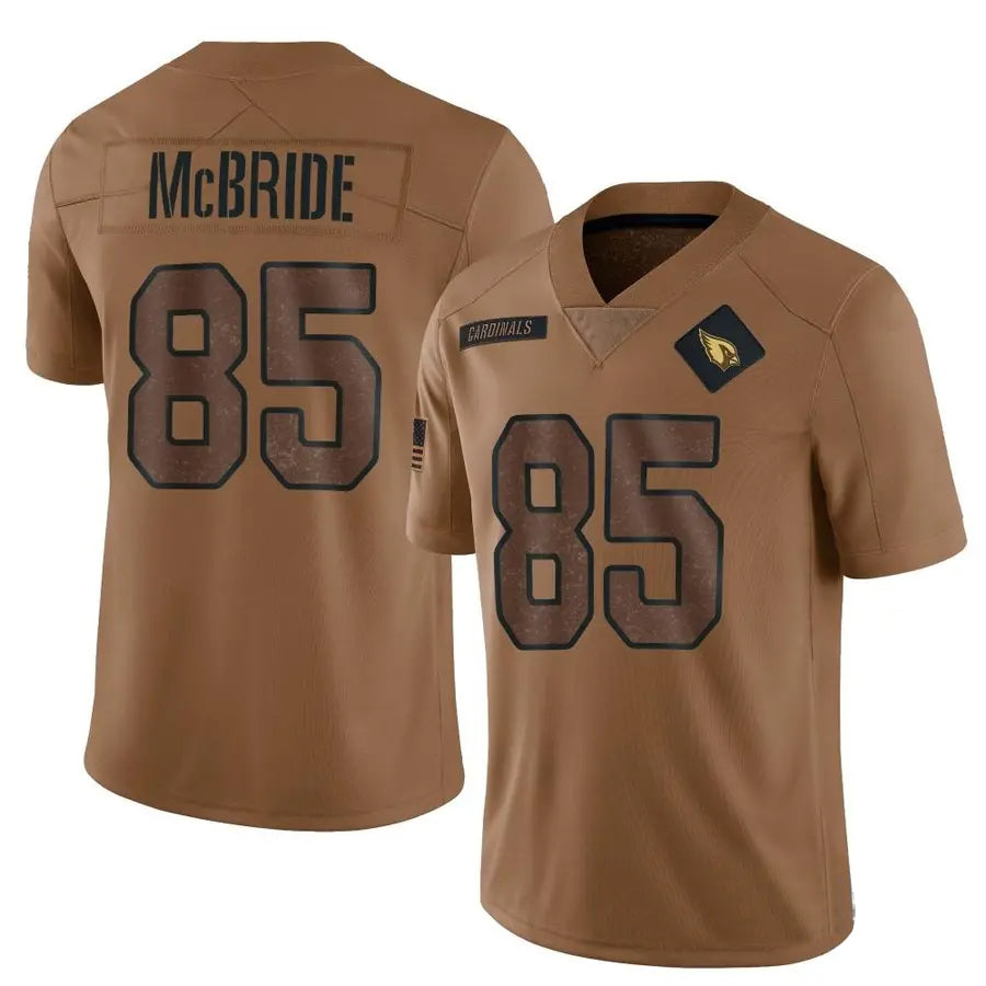 A.Cardinals #85 Trey McBride Player Black Limited Reflective Ndoa Stitched Jerseys