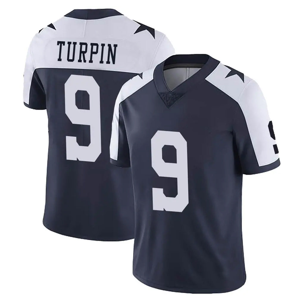 D.Cowboys #9 KaVontae Turpin Player Navy-White Limited Alternate Vapor Untouchable Home Game Ndoa Stitched Jerseys
