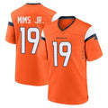 D.Broncos #19 Marvin Mims Jr. Player Orange Home Game Ndoa Stitched Jerseys