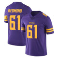 MN.Vikings #61 Jalen Redmond Player Purple Limited Color Rush Home Game Ndoa Stitched Jerseys