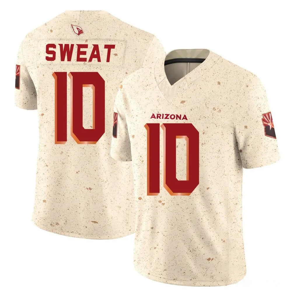 A.Cardinals #10 Josh Sweat Player Cream Rivalries Collection Vapor Limited Home Game Ndoa Stitched Jerseys