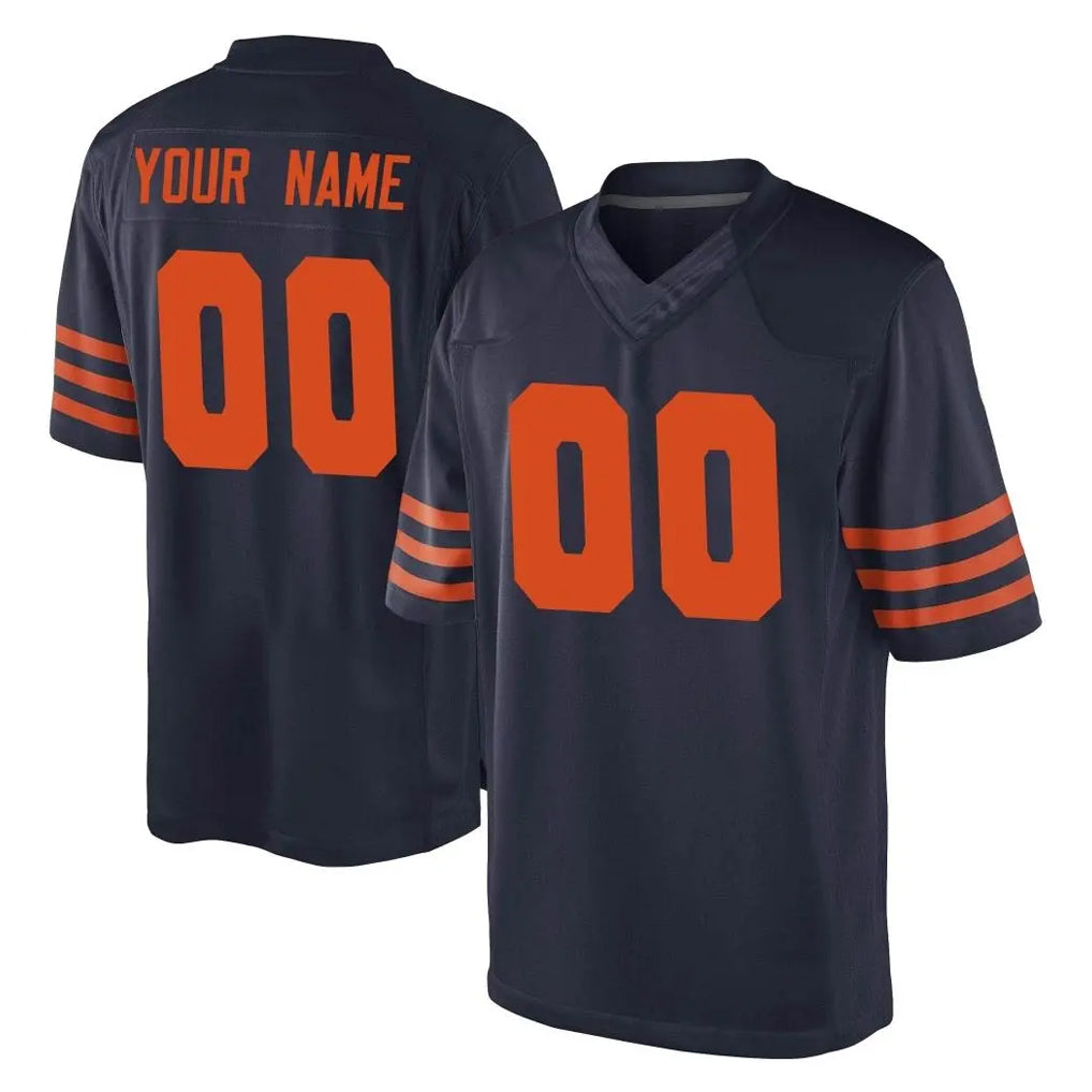 Custom C.Bears Navy Blue Alternate Game Any Name & Numbers Ndoa Stitched Jerseys
