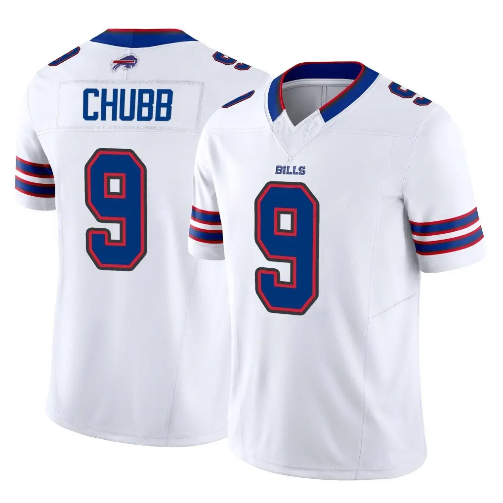 B.Bills #9 Bradley Chubb Player White Vapor F.U.S.E. Jersey Limited Home Game Ndoa Stitched Jerseys