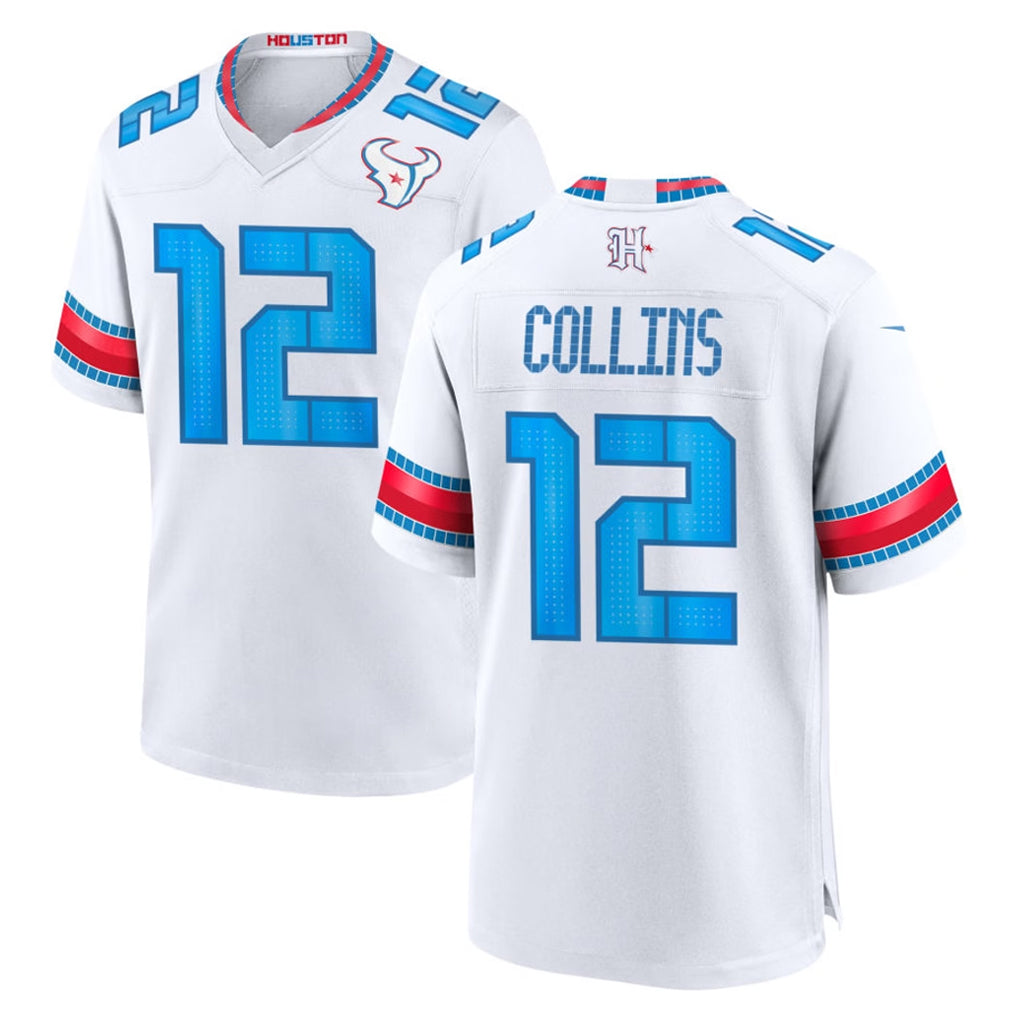 H.Texans #12 Nico Collins Player Whtie 2026 Rivalries Vapor Home Game Ndoa Stitched jerseys