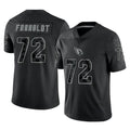 A.Cardinals #72 Hjalte Froholdt Player Black RFLCTV Limited Home Game Ndoa Stitched Jerseys