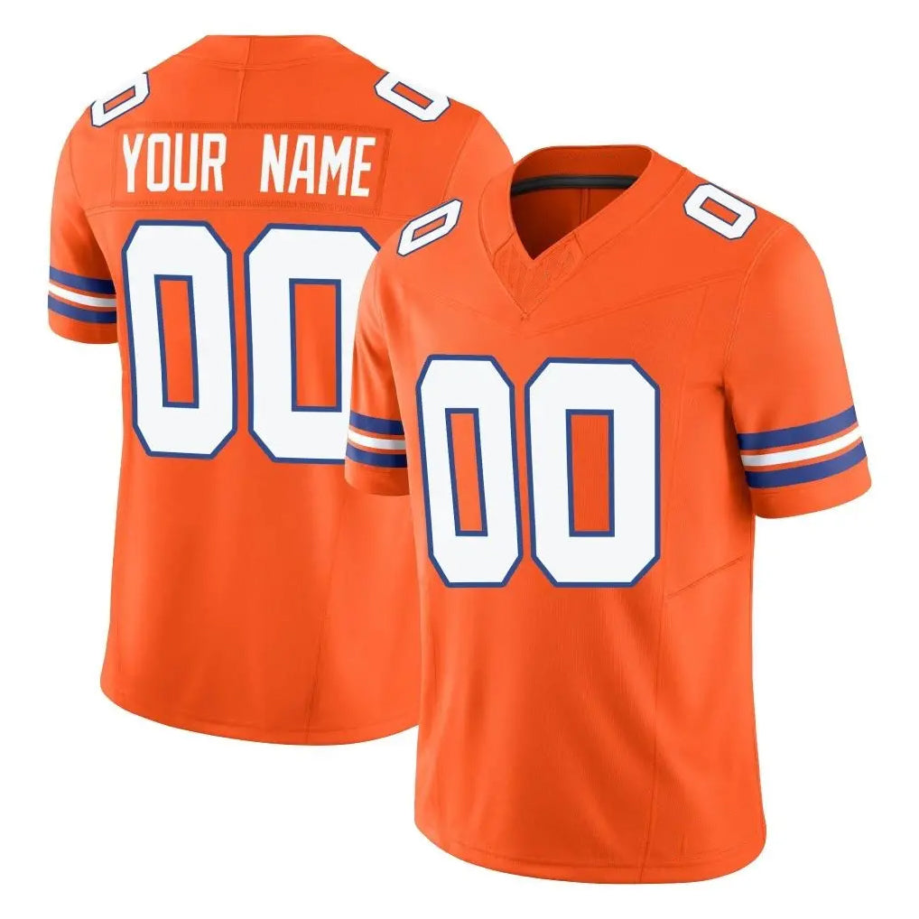Custom D.Broncos Orange Limited Alternate Vapor F.U.S.E. Throwback Game Any Name & Numbers Ndoa Stitched Jerseys