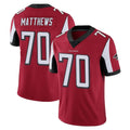 A.Falcons #70 Jake Matthews Player Red Color Vapor Untouchable Limited Home Game Ndoa Stitched Jerseys