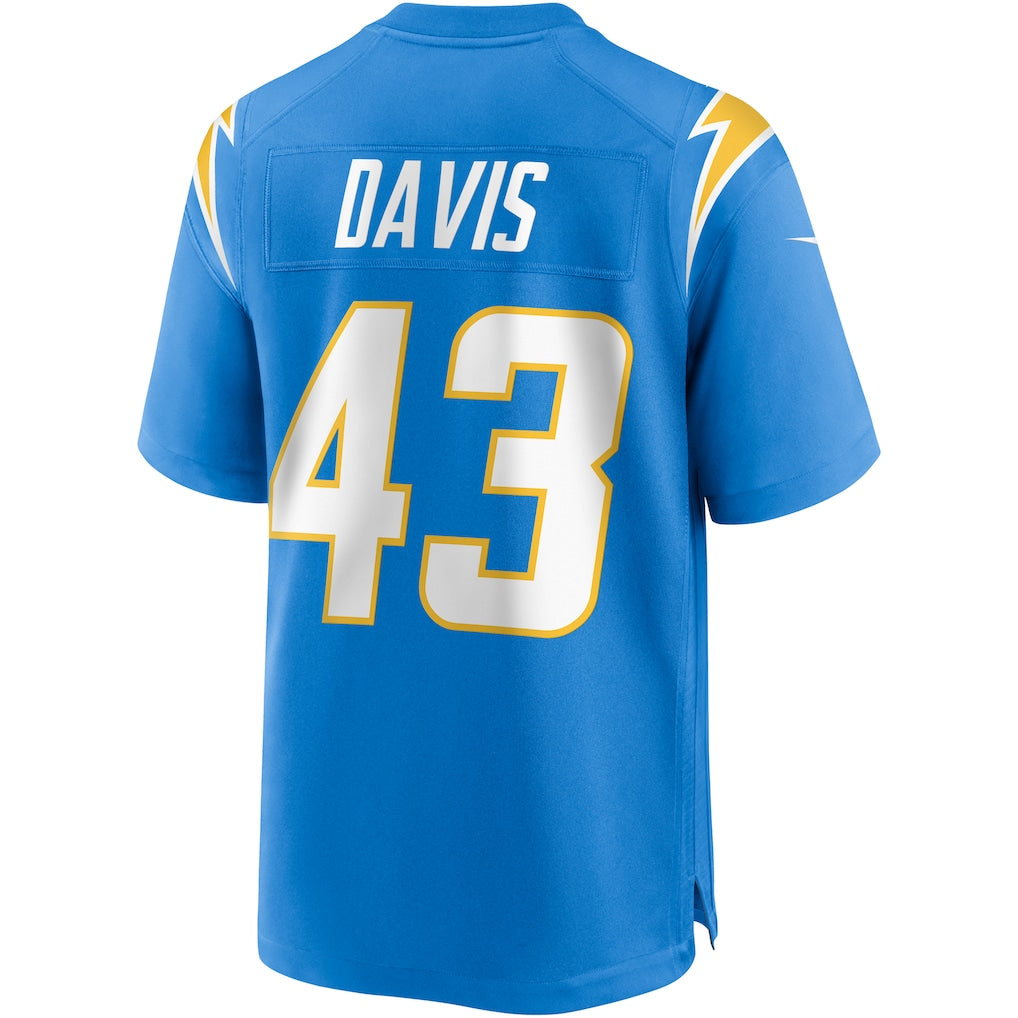 Ndoa LA.Chargers #43 Michael Davis Powder Blue Game Jersey