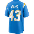 Ndoa LA.Chargers #43 Michael Davis Powder Blue Game Jersey