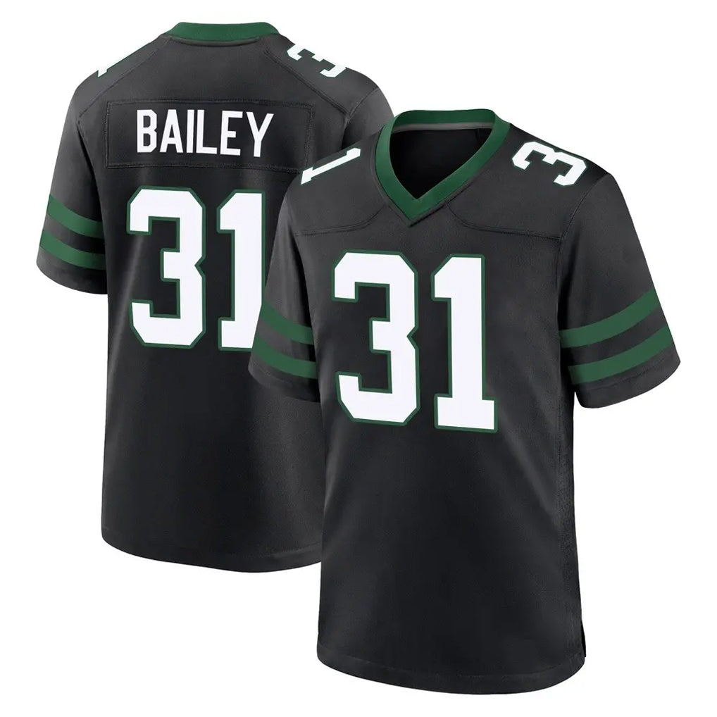 NY.Jets #31 David Bailey Player Black Legacy Home Game Ndoa Stitched Jerseys