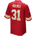 Ndoa KC.Chiefs #31 Priest Holmes Red Game Retired Player Jersey