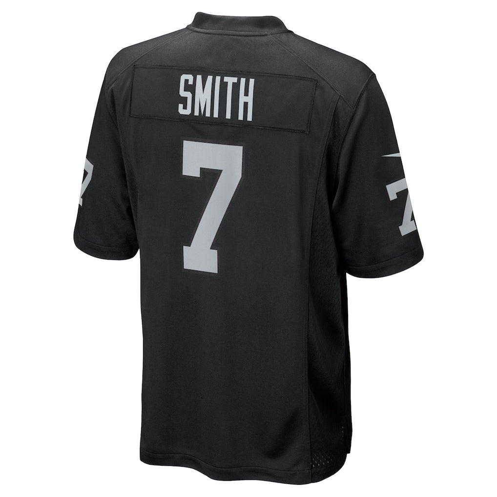 Ndoa LV.Raiders #7 Geno Smith Black Game Player Jersey