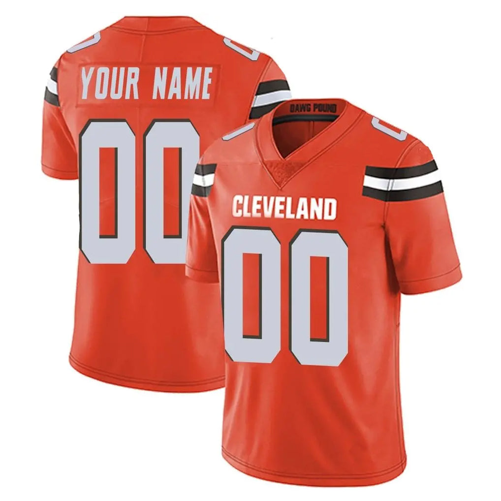 Custom C.Browns Orange Alternate Vapor Untouchable Limited Home Game Any Name & Numbers Ndoa Stitched Jerseys