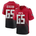A.Falcons #65 Matthew Bergeron Player Red Home Game Ndoa Stitched Jerseys