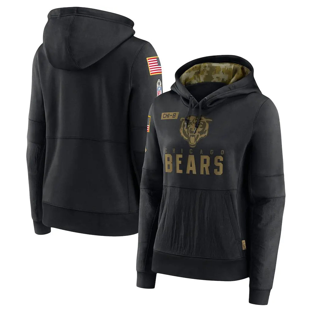 C.Bears ## Bears Blank Player Black Salute to Service Pullover Hoodies Limited Ndoa Stitched Jerseys