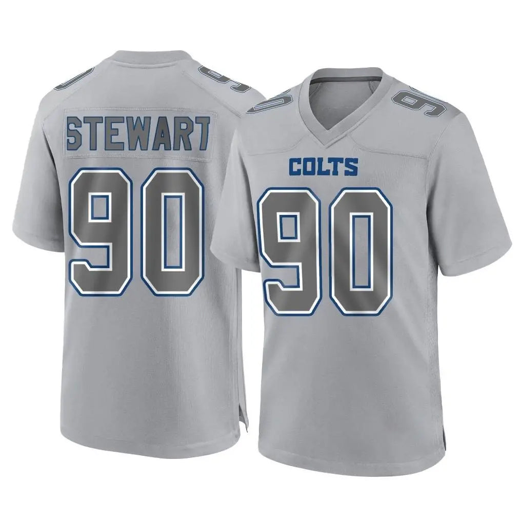 IN.Colts #90 Grover Stewart Player Gray Atmosphere Fashion Home Game Ndoa Stitched Jerseys