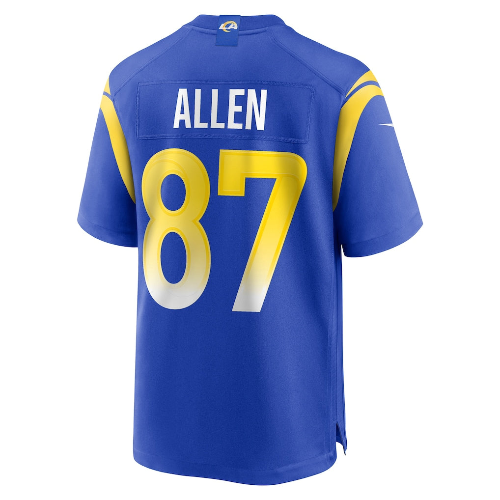 Ndoa LA.Rams #87 Davis Allen Royal Home Game Jersey