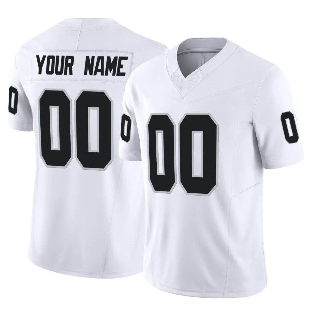 Custom LV.Raiders White Limited Vapor F.U.S.E. Home Game Any Name & Numbers Ndoa Stitched Jerseys