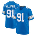 D.Lions #91 Tyleik Williams Player Blue Alternate Home Game Ndoa Stitched Jerseys