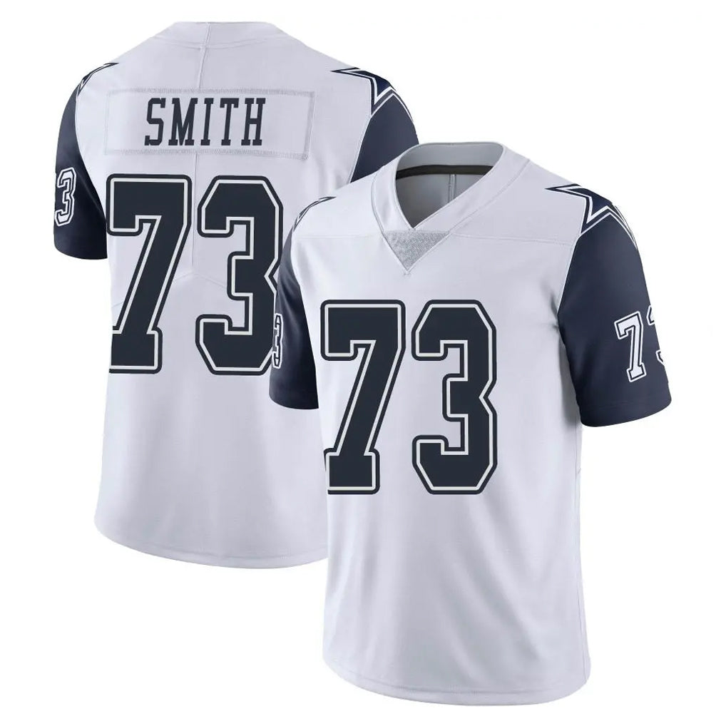 D.Cowboys #73 Tyler Smith Player White-Navy Limited Color Rush Vapor Untouchable Home Game Ndoa Stitched Jerseys