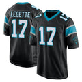 C.Panthers #17 Xavier Legette Player Black Game Ndoa Stitched Jerseys