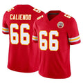 KC.Chiefs #66 Mike Caliendo Player Red Limited Vapor F.U.S.E. Home Game Stitched Jerseys