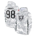 C.Bears #98 Montez Sweat Player Arctic Camo Salute to Service Pullover Hoodies Limited Ndoa Stitched Jerseys