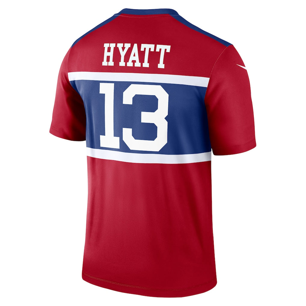 Ndoa NY.Giants #13 Jalin Hyatt Red Legend Player Performance Top Jersey