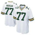 GB.Packers #77 Jordan Morgan Player White Home Game Ndoa Stitched Jerseys