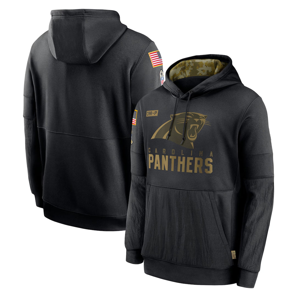 C.Panthers ## Panthers Blank Player Black Salute to Service Pullover Hoodies Limited Game Ndoa Stitched Jerseys