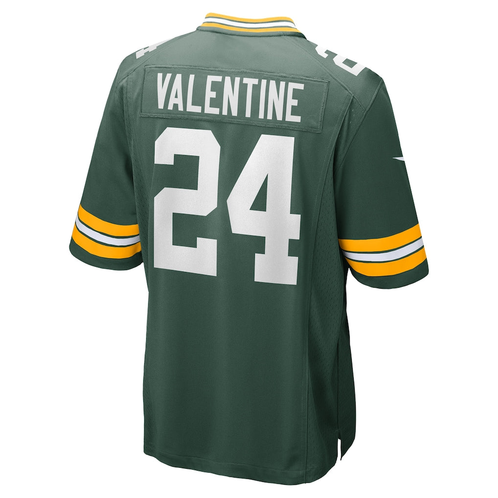 Ndoa GB.Packers #24 Carrington Valentine Green Game Jersey
