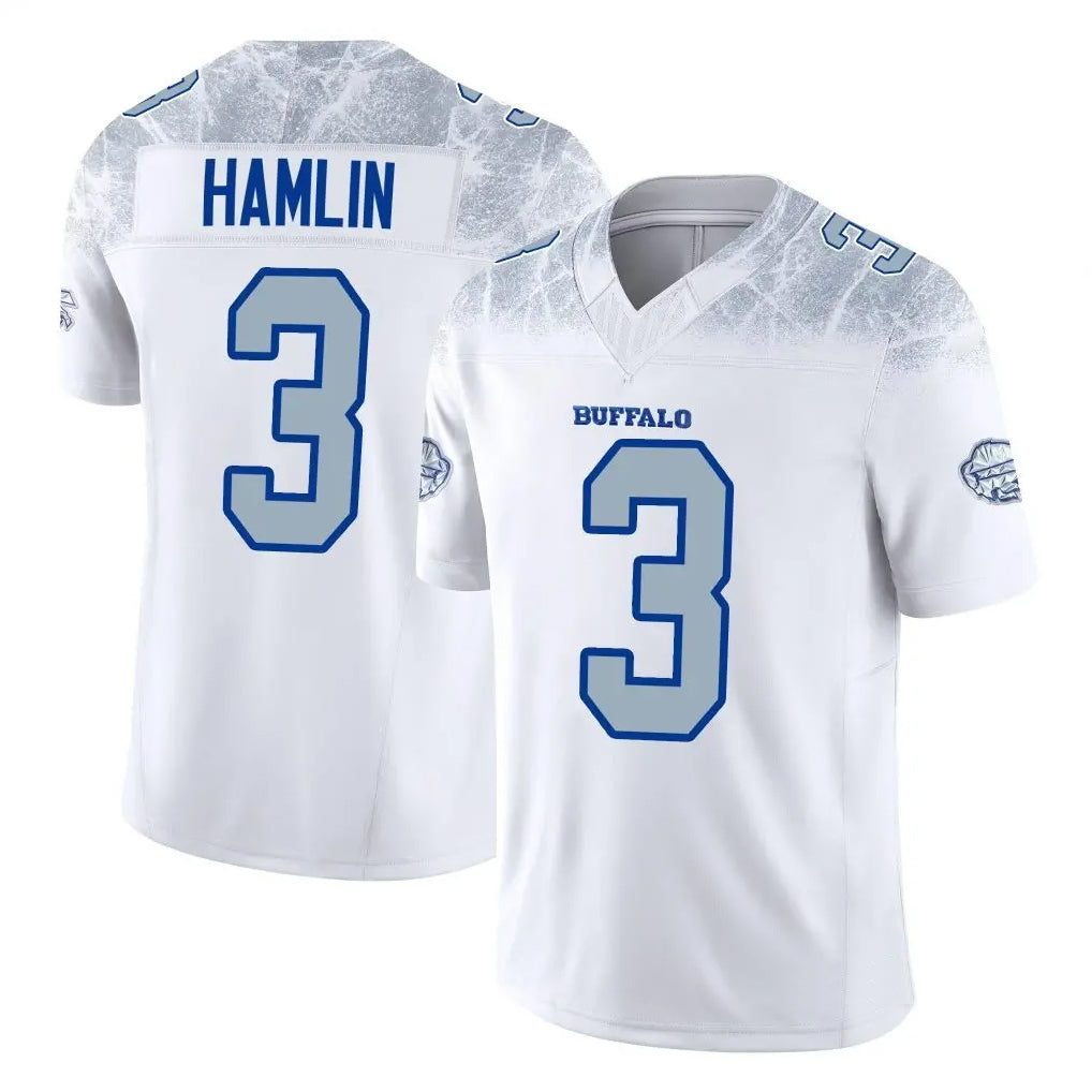 B.Bills #3 Damar Hamlin Player White Rivalries Collection Limited Home Game Ndoa Stitched Jerseys