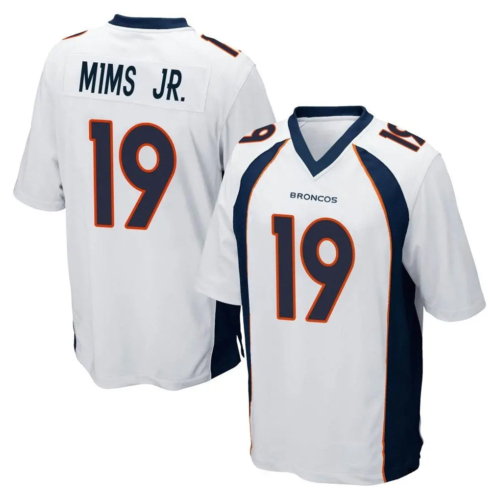 D.Broncos #19 Marvin Mims Jr. Player White Game Ndoa Stitched Jerseys