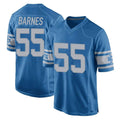 D.Lions #55 Derrick Barnes Player Blue Vapor Untouchable Throwback Game Ndoa Stitched Jerseys