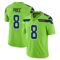 S.Seahawks #8 Jadarian Price Player Green Limited Color Rush Home Game Ndoa Stitched Jerseys