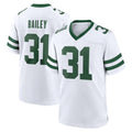 NY.Jets #31 David Bailey Player White Legacy Home Game Ndoa Stitched Jerseys