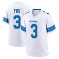 D.Lions #3 Jack Fox Player White Alternate Home Game Ndoa Stitched Jerseys