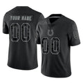 Custom IN.Colts Black Reflective Limited Game Any Name & Numbers Ndoa Stitched Jerseys