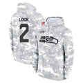S.Seahawks #2 Drew Lock Player Arctic Camo Limited Salute to Service Pullover Hoodies Game Ndoa Stitched Jerseys