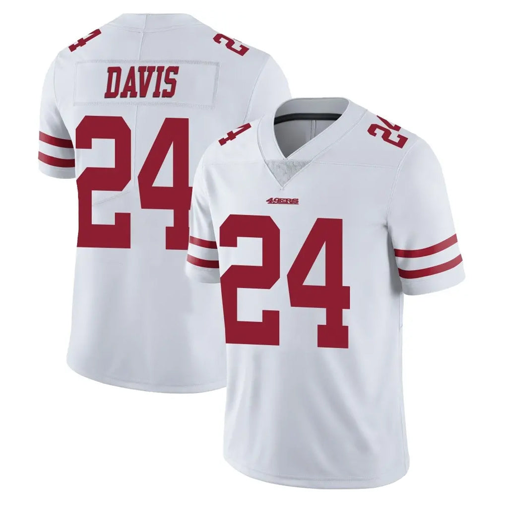 SF.49ers #24 Ashtyn Davis Player White Limited Vapor Untouchable Home Game Ndoa Stitched Jerseys
