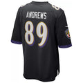 B.Ravens #89 Mark Andrews Player Black Replica Game Ndoa Stitched Jerseys