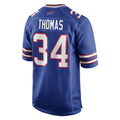 B.Bills #34 Thurman Thomas Player Royal Home Game Ndoa Stitched Jerseys