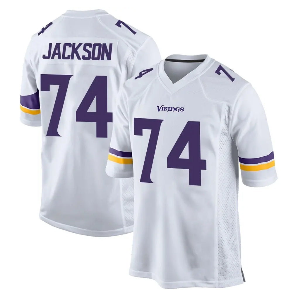 MN.Vikings #74 Donovan Jackson Player White Home Game Ndoa Stitched Jerseys