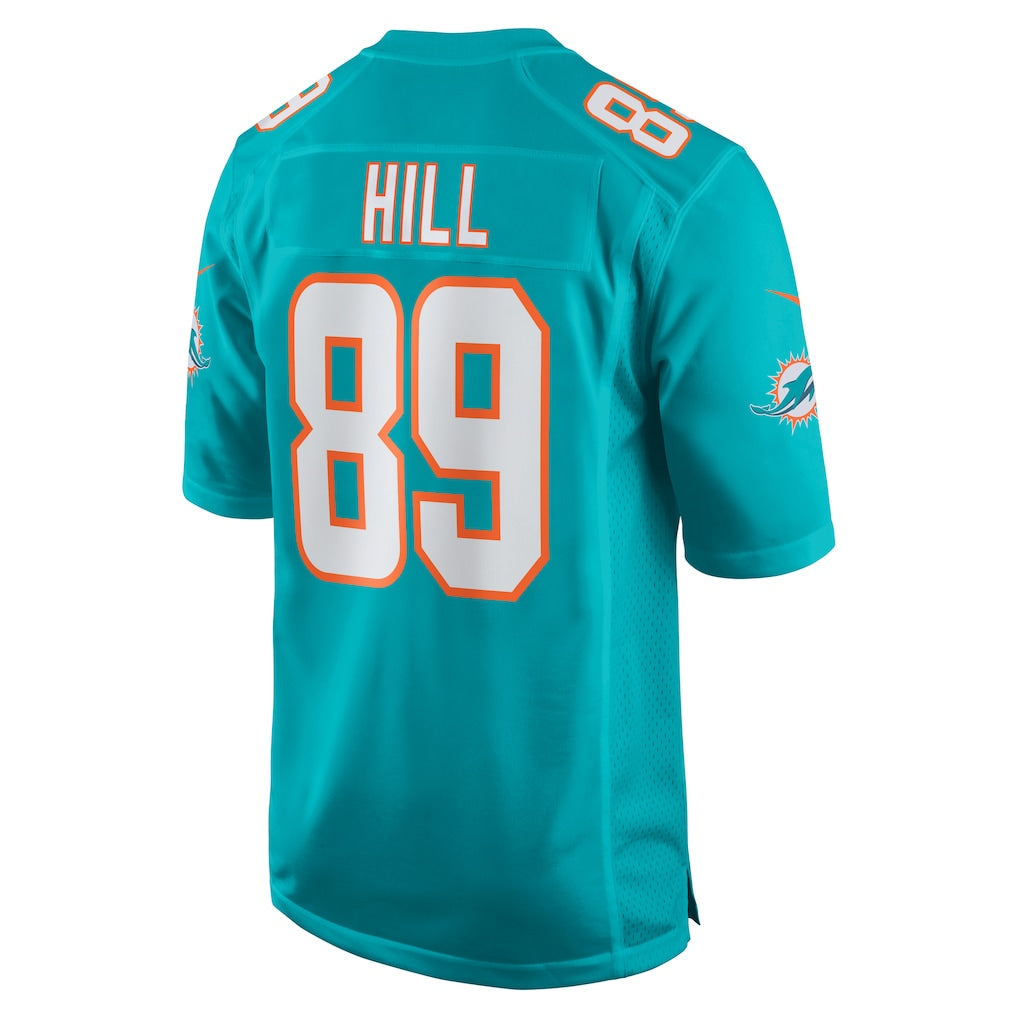 Ndoa M.Dolphins #89 Julian Hill Aqua Game Jersey