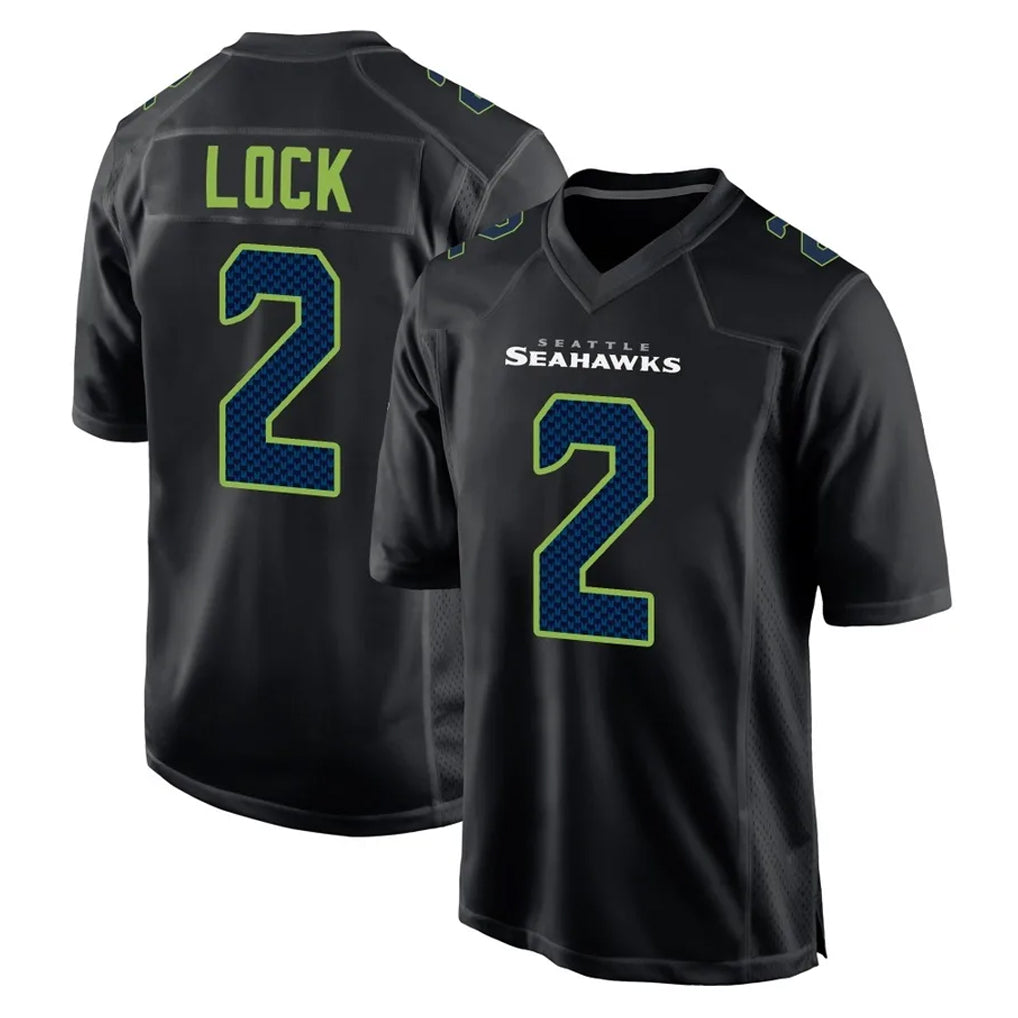 S.Seahawks #2 Drew Lock Player Black Limited Fashion Home Game Ndoa Stitched Jerseys