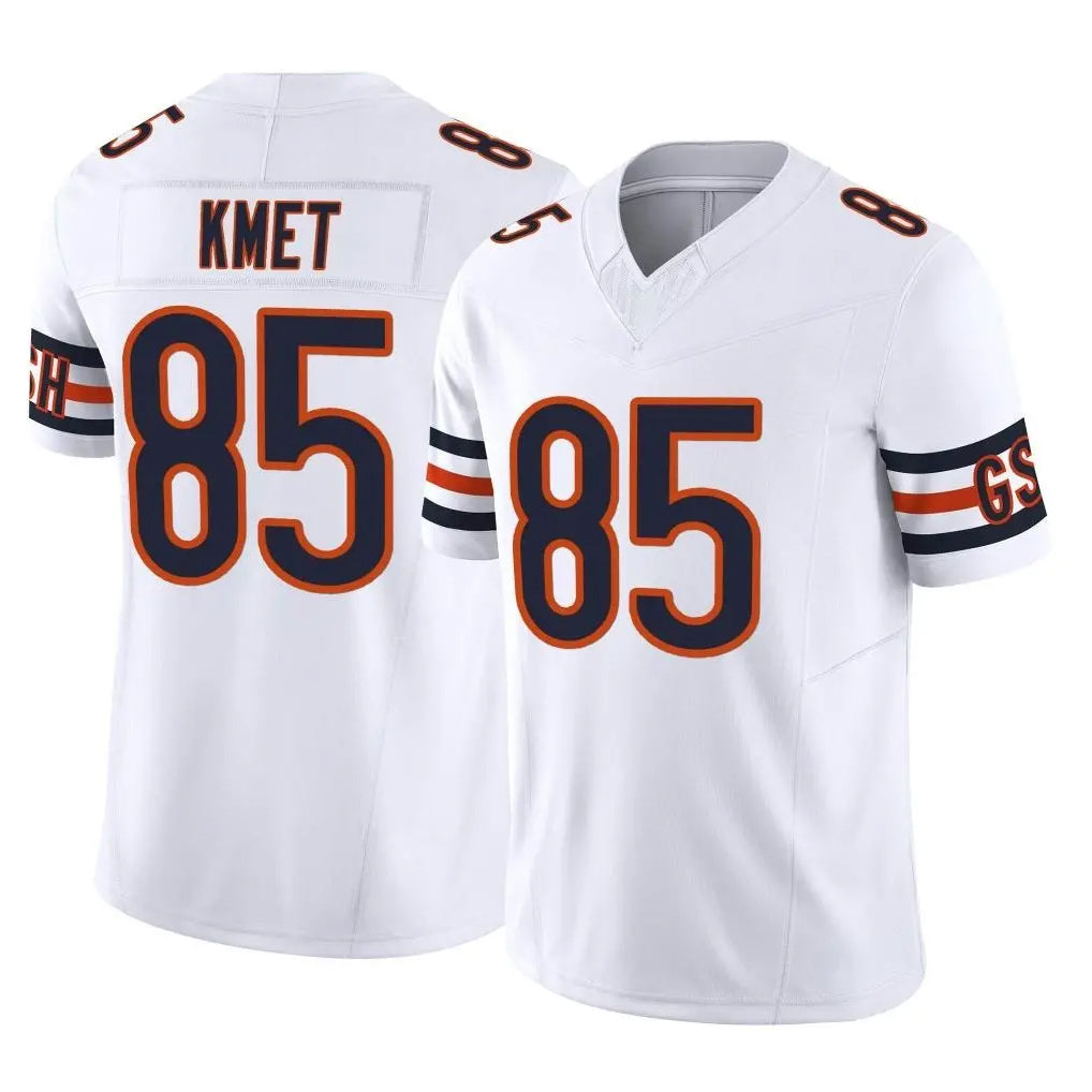 C.Bears #85 Cole Kmet Player White Vapor F.U.S.E. Limited Home Game Ndoa Stitched Jerseys
