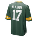 Ndoa GB.Packers #17 Brandon McManus Green Team Game Jersey