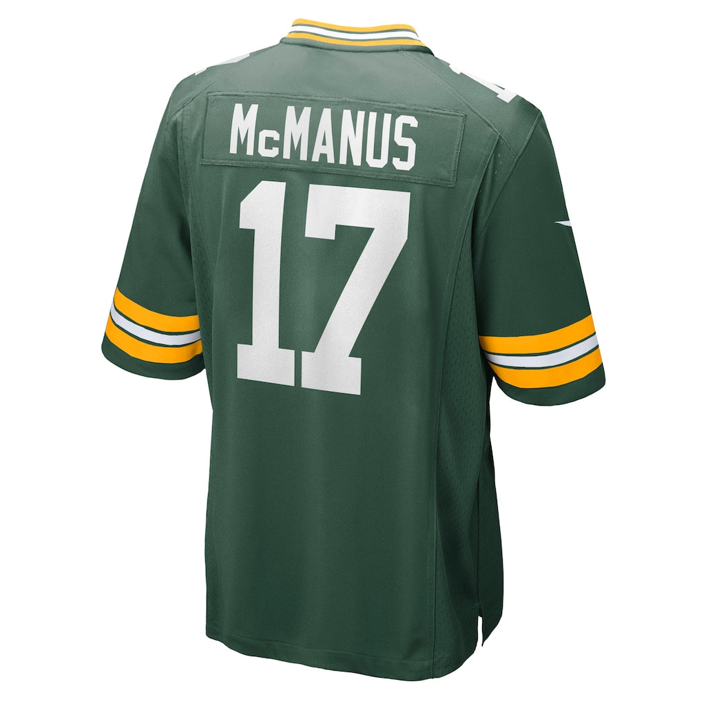 Ndoa GB.Packers #17 Brandon McManus Green Team Game Jersey