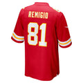 Ndoa KC.Chiefs #81 Nikko Remigio Red Team Game Jersey